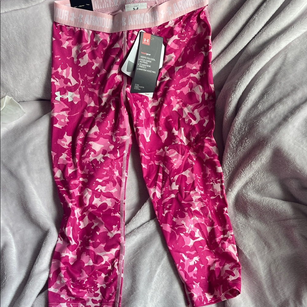 Under Armour Kids Leggings in Pink Camo